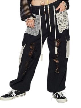 POL Black Jeans with Branded Waist Label